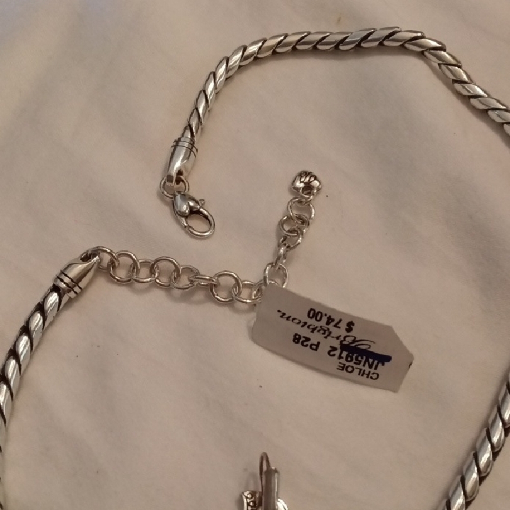 Brighton Chloe Silver Floral Necklace Set - Picture 4 of 5